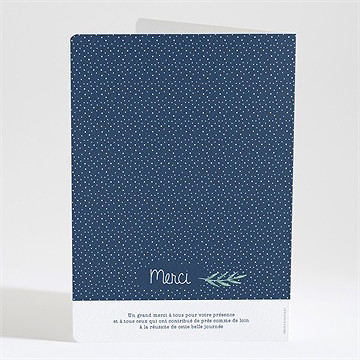 Livret de messe baptême motifs et autres pois - Dos du livret