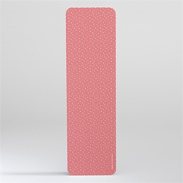 Signet baptême motifs et fleurs - Dos du signet