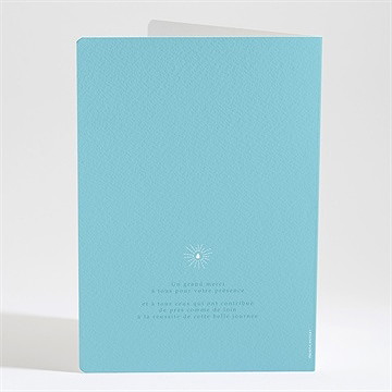 Livret de messe baptême eau sacrée - Dos du livret