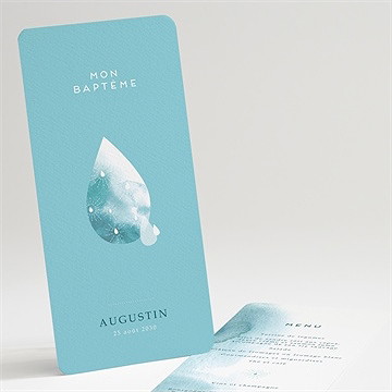 Menu baptême eau sacrée