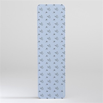 Signet baptême annonce en relief - Dos du signet