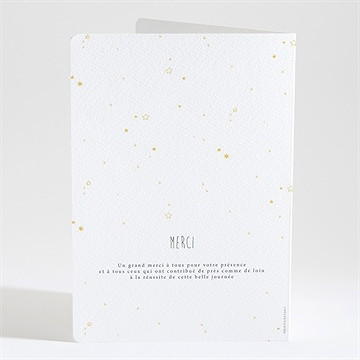 Livret de messe baptême jaune tendance - Dos du livret