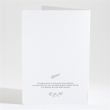 Livret de messe baptême enfant bercé de tendresse - Dos du livret