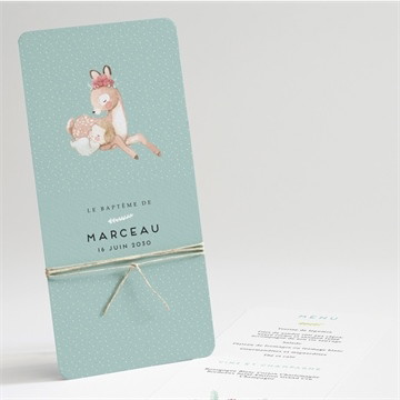 Menu baptême tendre faon !