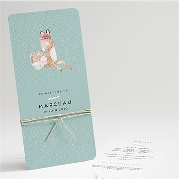 Menu baptême tendre faon !
