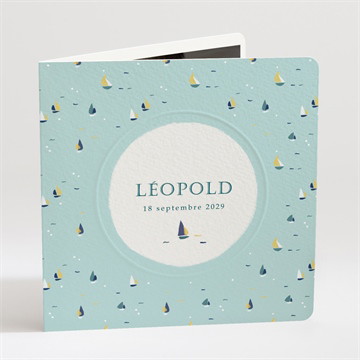 Faire-part naissance petit bateau