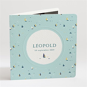 Faire-part naissance petit bateau