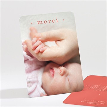 Remerciement naissance corail