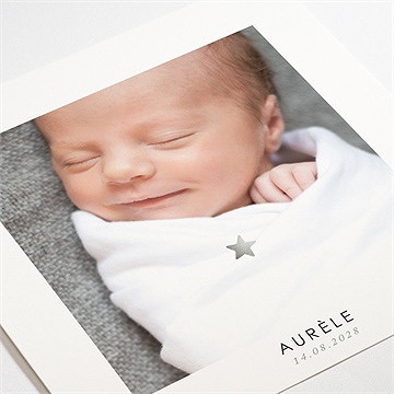 Faire-part naissance signature - Détail du faire-part