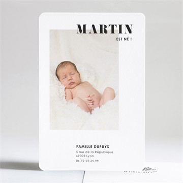 Faire-part naissance il est né!