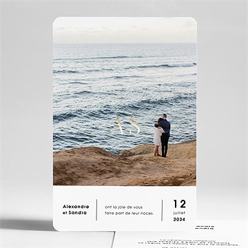 Faire-part mariage tendresse