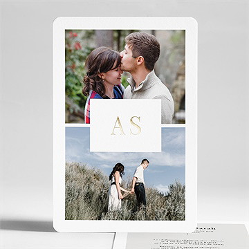 Faire-part mariage que je t'aime