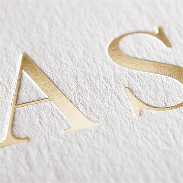 Faire-part mariage que je t'aime - Marquage à chaud OR