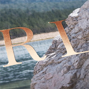 Faire-part mariage mon roc - Marquage à chaud CUIVRE