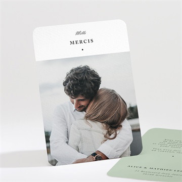 Remerciement mariage tendre amande