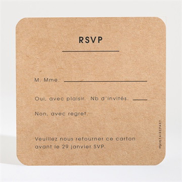 Carton réponse mariage amour ! superposé