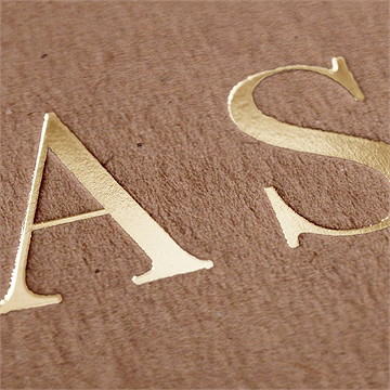 Faire-part mariage pur kraft - Détail du faire-part