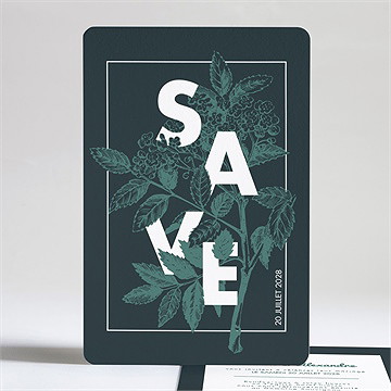 Faire-part mariage save the date gravure