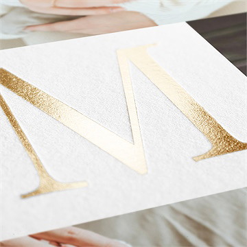 Faire-part naissance initiale en patchwork - Détail du faire-part