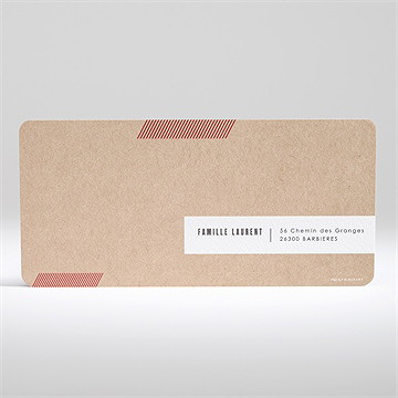 Faire-part naissance télégramme - Dos du faire-part