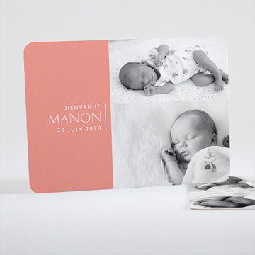 Faire-part naissance sobre et chic