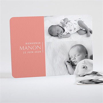 Faire-part naissance sobre et chic