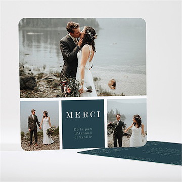 Remerciement mariage art nouveau