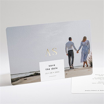 Faire-part mariage main dans la main