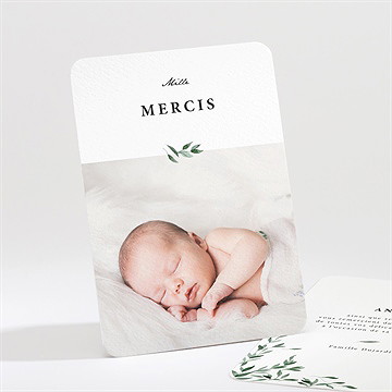 Remerciement naissance douceur végétale