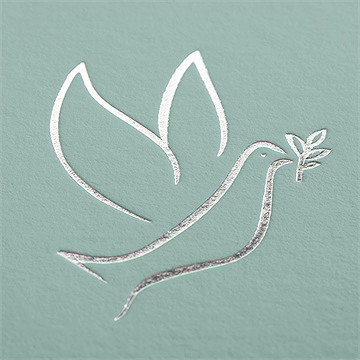 Faire-part de baptême sceau chic - Détail du faire-part