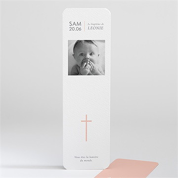 Signet baptême colombe cuivrée