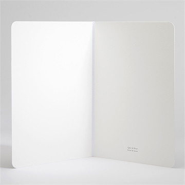 Livret de messe baptême colombe cuivrée - Intérieur du livret