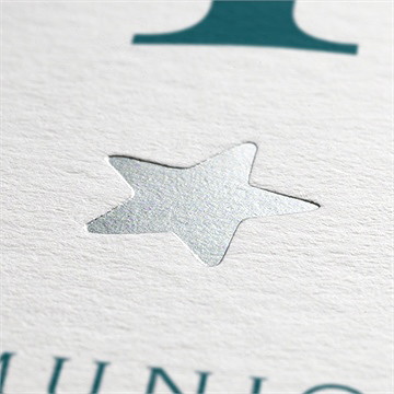 Faire-part communion ma couronne - Détail du faire-part