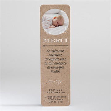 Remerciement naissance kraft & co