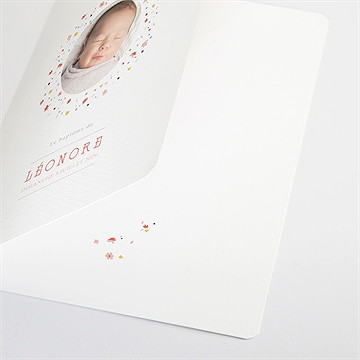 Livret de messe baptême portrait en tourbillon - Détail du livret