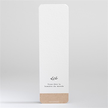 Signet communion l'évidence - Dos du signet