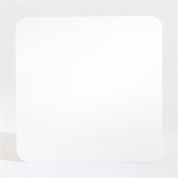 Remerciement départ à la retraite vierge 9,5 x 9,5 cm - Dos de la carte