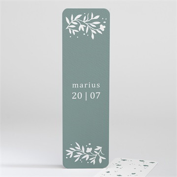 Signet communion gaufrage émeraude