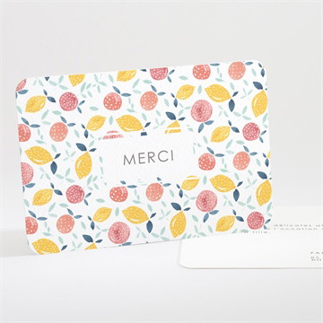 Remerciement naissance acidulé