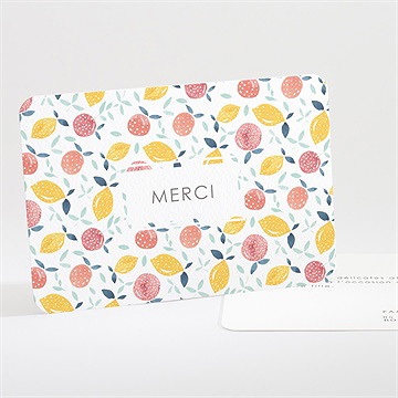 Remerciement naissance acidulé