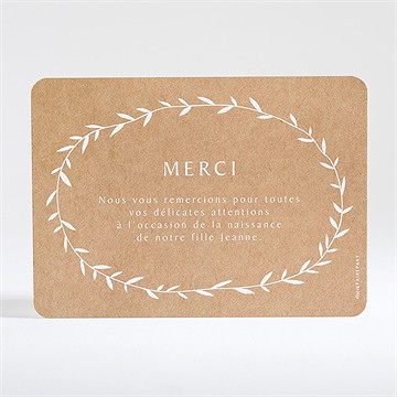 Remerciement naissance faire-part enveloppe - Dos de la carte