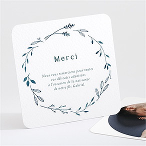 Remerciement naissance fleurs en farandole
