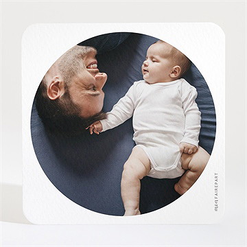 Remerciement naissance fleurs en farandole - Dos de la carte