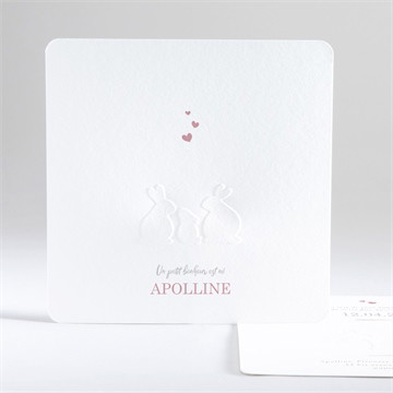 Faire-part naissance silhouettes