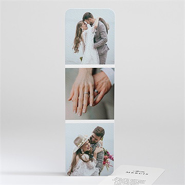 Remerciement mariage epuré