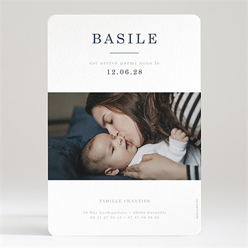 Faire-part naissance love - Dos du faire-part