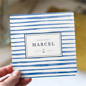 Faire-part naissance notre petit marin
