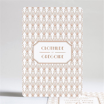 Faire-part mariage art deco