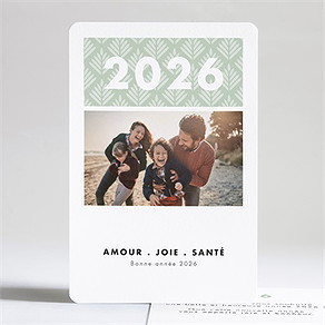 Carte de voeux portrait