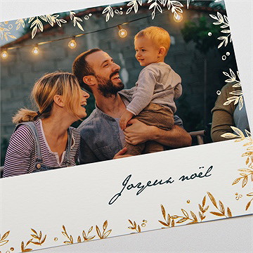 Carte de voeux noël en photos - Détail de la carte